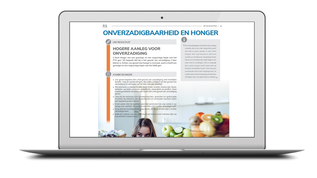 De resultaten van het onderzoek ontvang je in een PDF bestand.