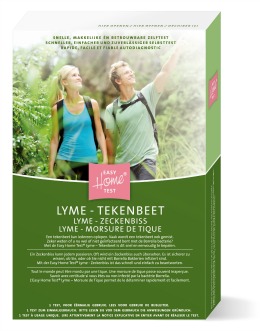 De verpakking van de Lyme tekenbeet test