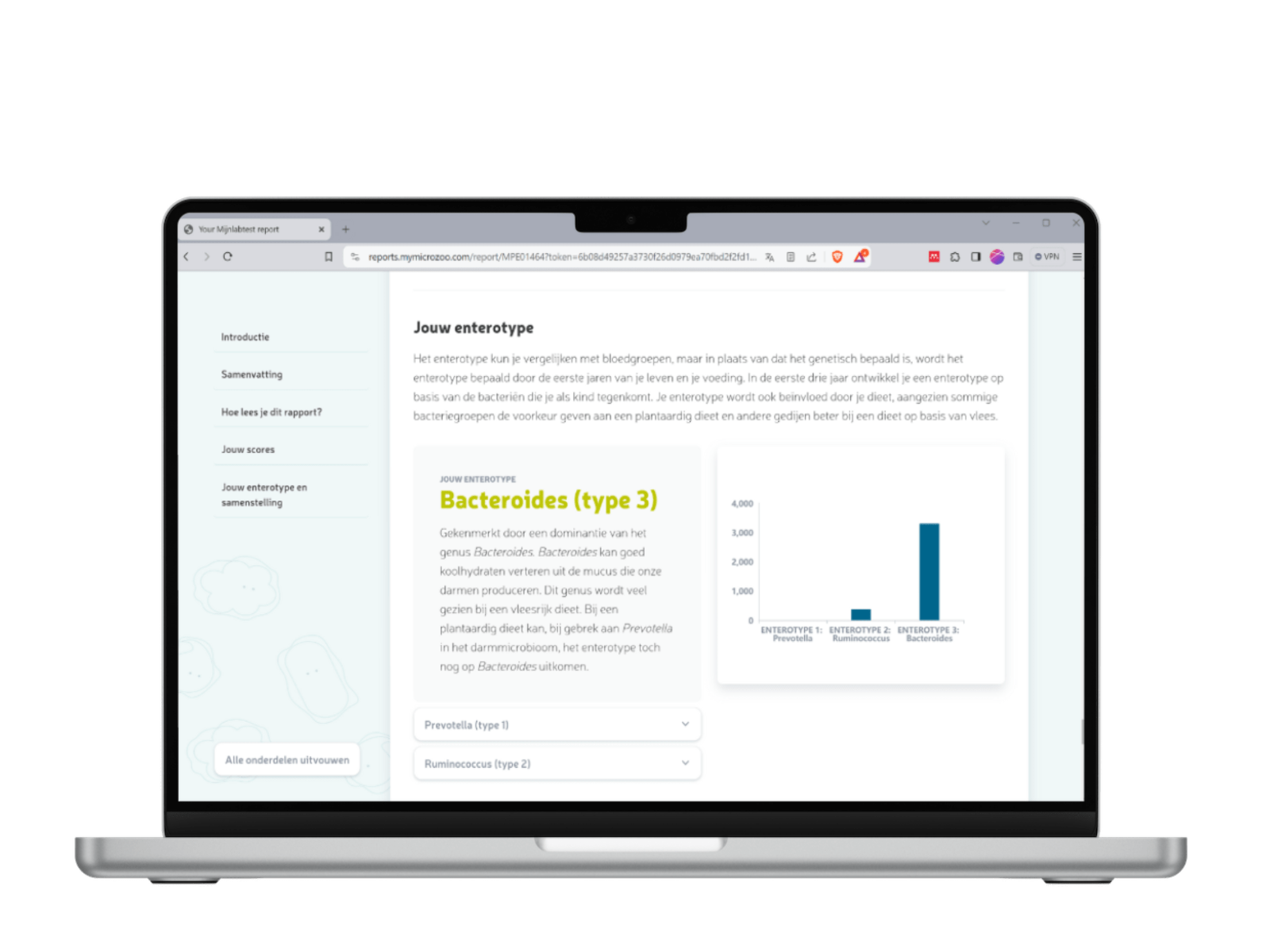 jouw entrotype wordt bepaald tijdens deze microbioom analyse jouw entrotype wordt bepaald tijdens deze microbioom analyse